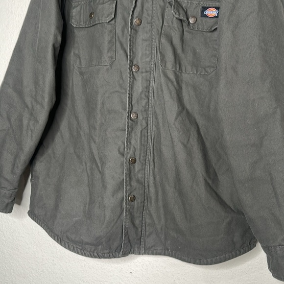 Dickies Active Over Shirt Jacket Gray Size Large Workwear Grunge Retro Skate - Picture 5 of 9